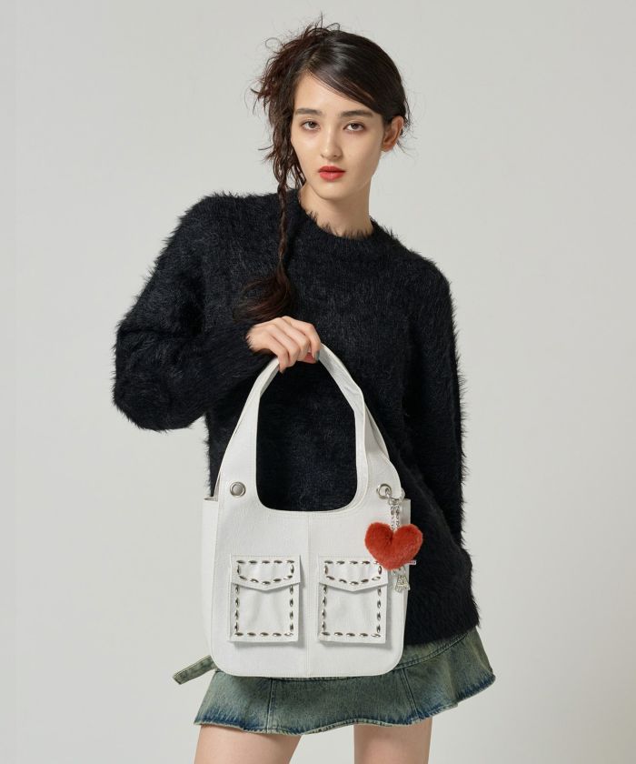 GW-SALE スタッズ レザーバック TINA:JOJUN 全2色|tnj932-0927 GW-SALE スタッズ レザーバック TINA:JOJUN 全2色|tnj932-0927