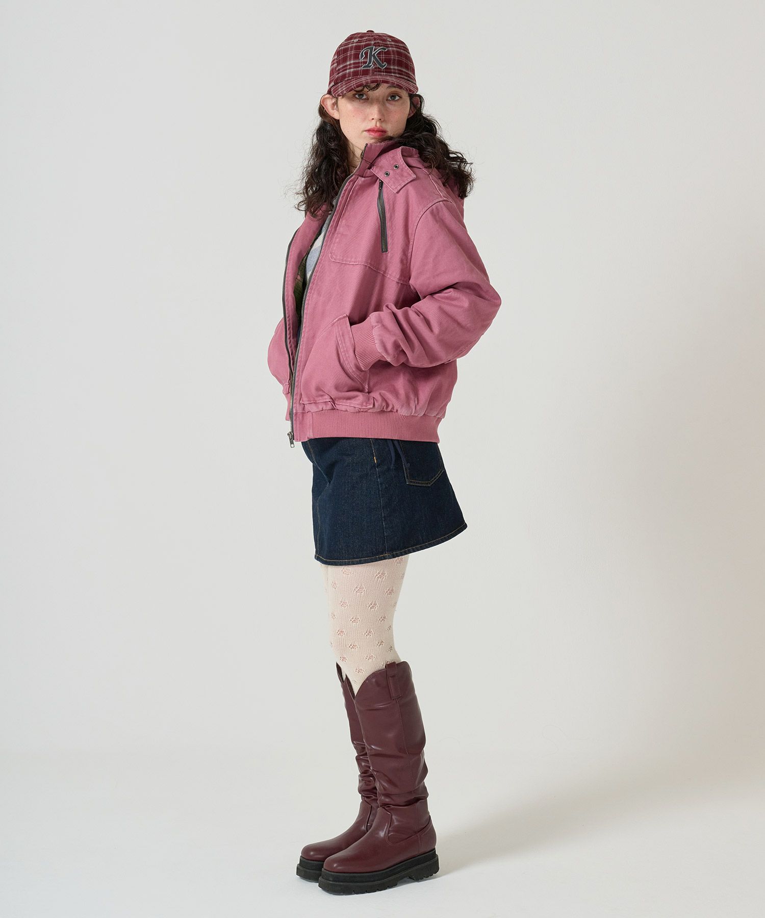 キャップ/チェック/アルファベッド