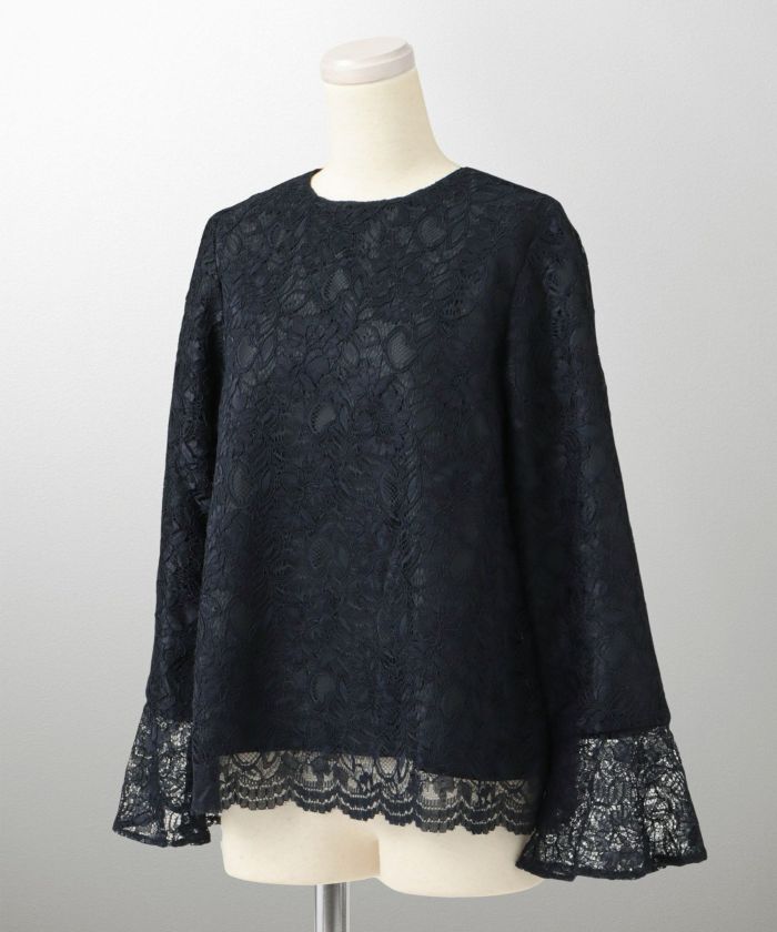 GW-SALE ベルスリーブ レース ブラウス HUIT 全2色|hit831-0130 GW-SALE ベルスリーブ レース ブラウス HUIT 全2色|hit831-0130