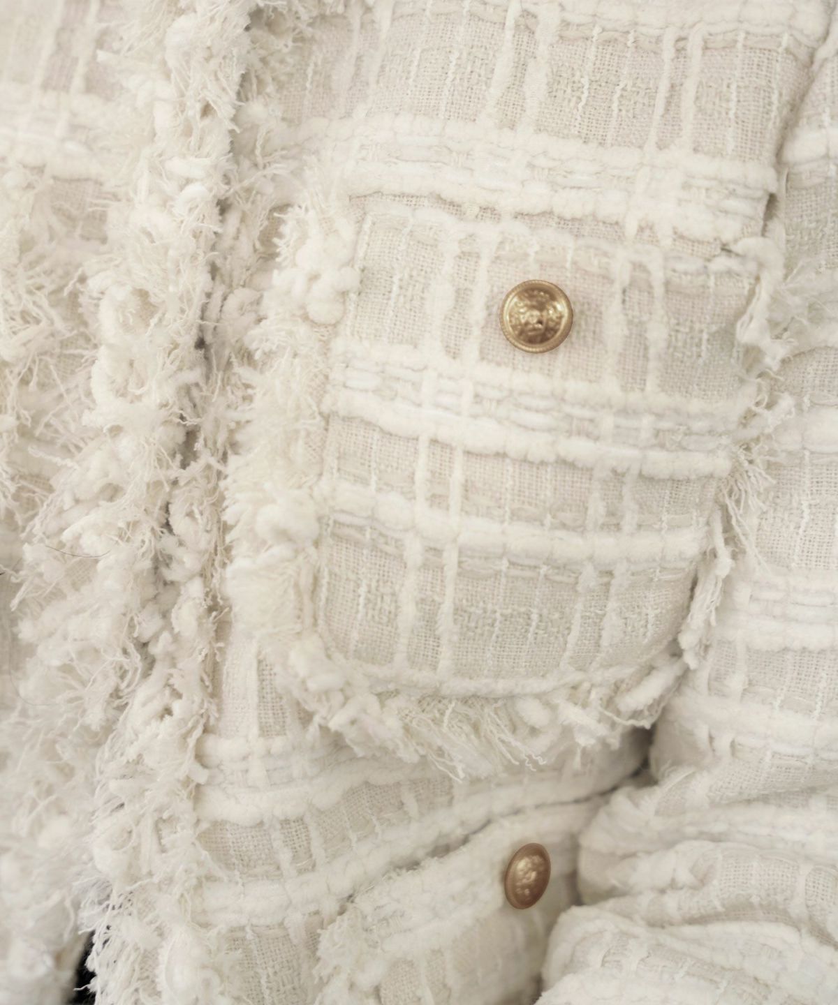 アウター ジャケット ツイード おしゃれ かわいい 大人 オフィス きれいめ 春 秋 長袖 入卒園 白 ピンク ジョイントスペース