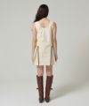 tinajojun リボンプリーツミニ丈ワンピース TINA：JOJUN ワンピース リボンプリーツ ミニ丈ワンピース