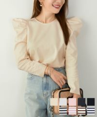 猫耳風スリーブカットソー８分袖 Liala×PG