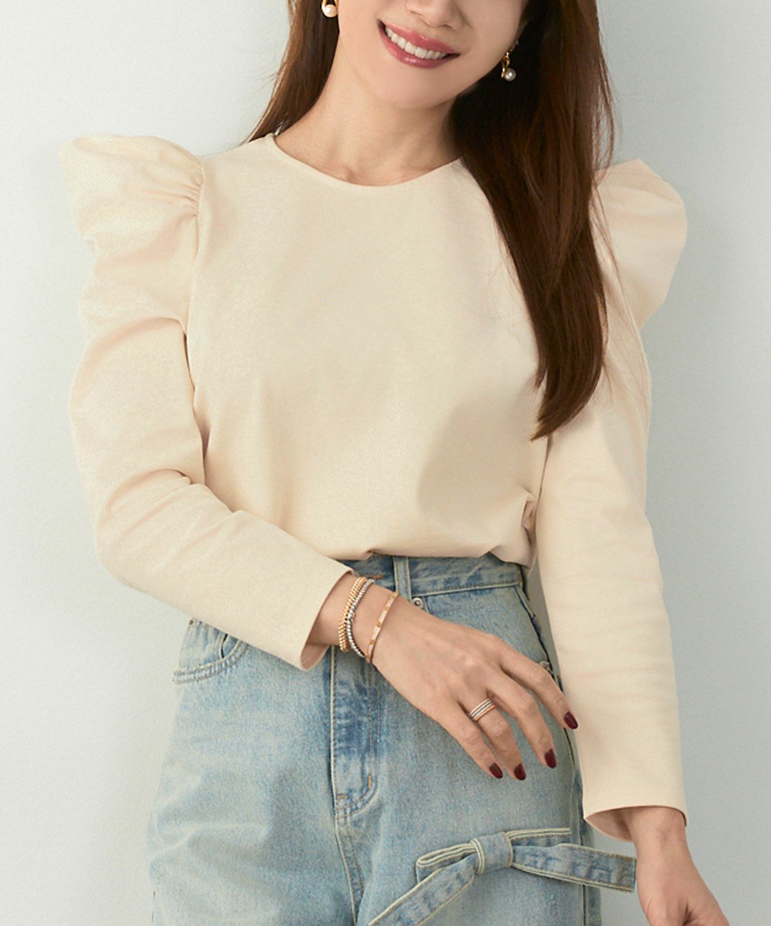 新色追加手洗い可トップスレディースオフィスかわいい大人きれいめ白黒ボーダーおすすめ人気ジョイントスペース