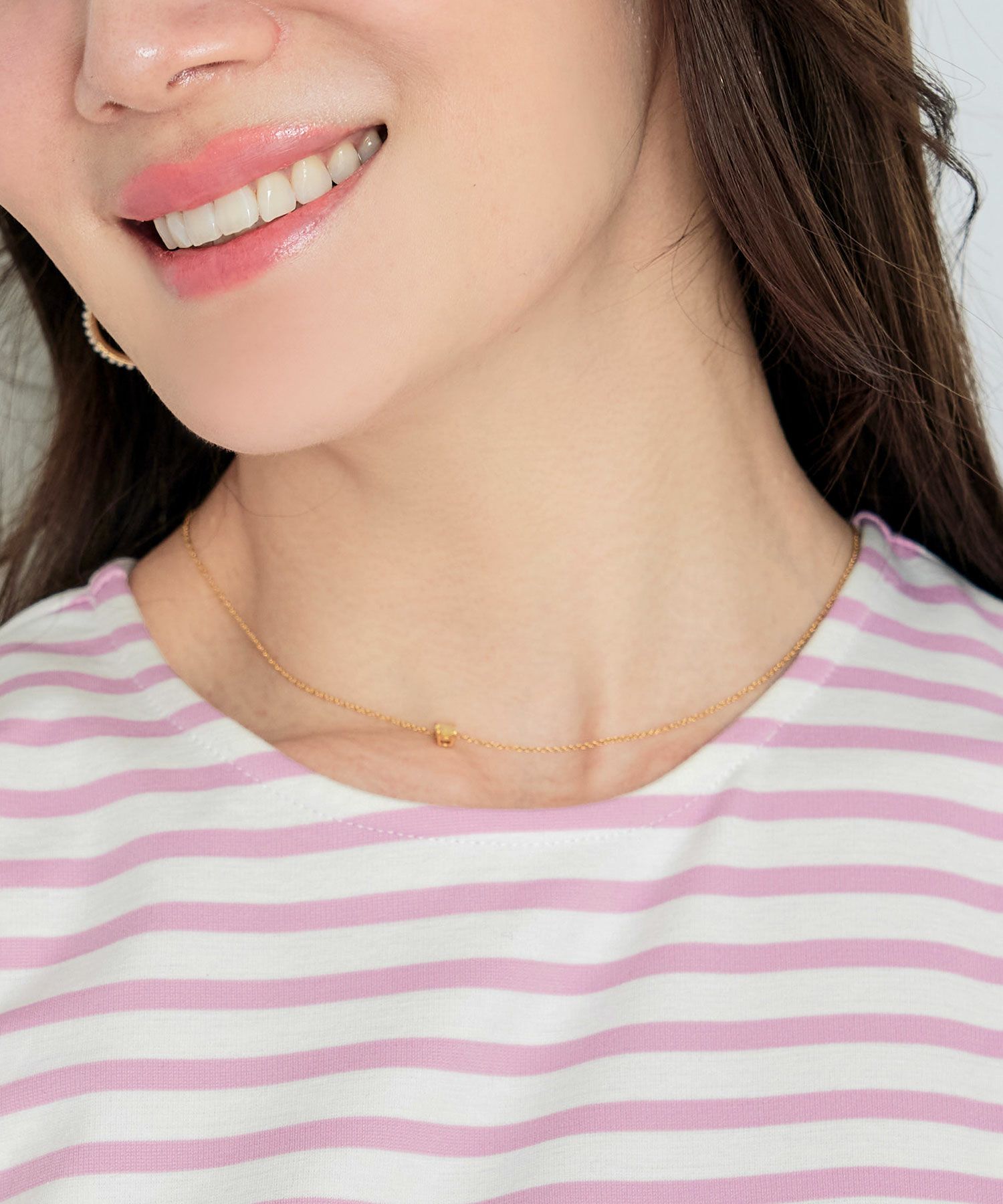 手洗い可トップスレディースオフィスかわいい大人きれいめ白黒ボーダーおすすめ人気ジョイントスペース