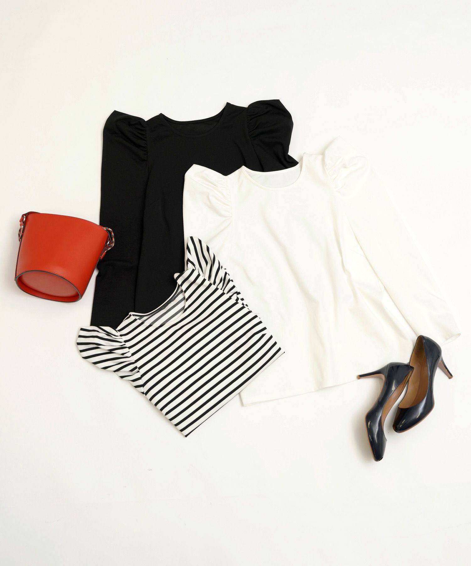 新色追加 手洗い可 トップス レディース オフィス かわいい 大人 きれいめ 白黒 ボーダー おすすめ 人気 ジョイントスペース