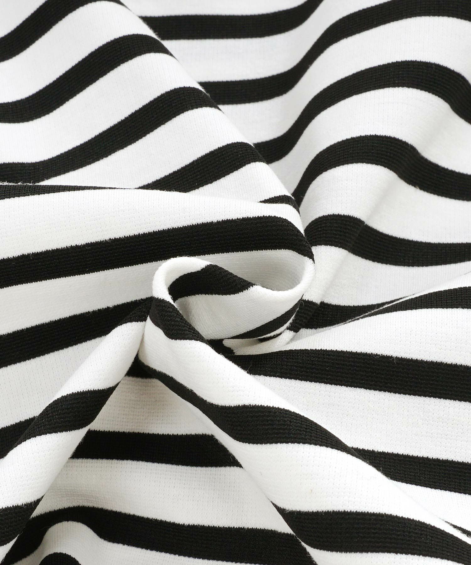 新色追加 手洗い可 トップス レディース オフィス かわいい 大人 きれいめ 白黒 ボーダー おすすめ 人気 ジョイントスペース