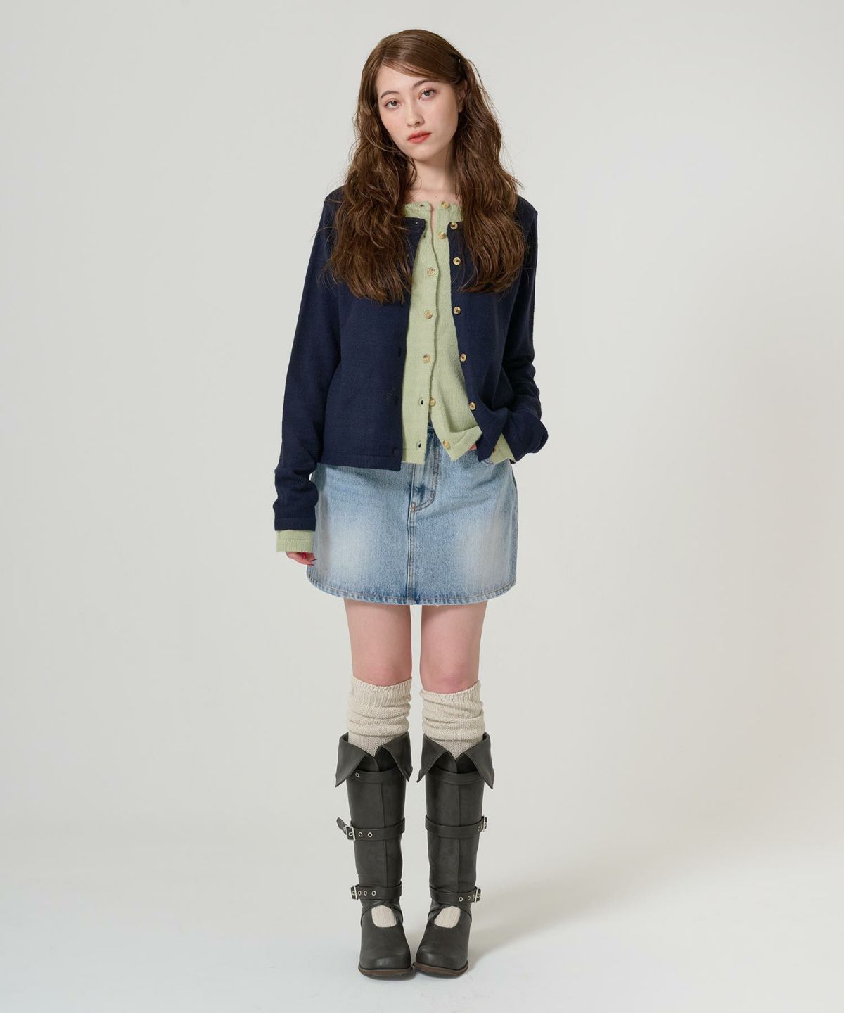 ボトムス/スカート/デニム/ミニスカート