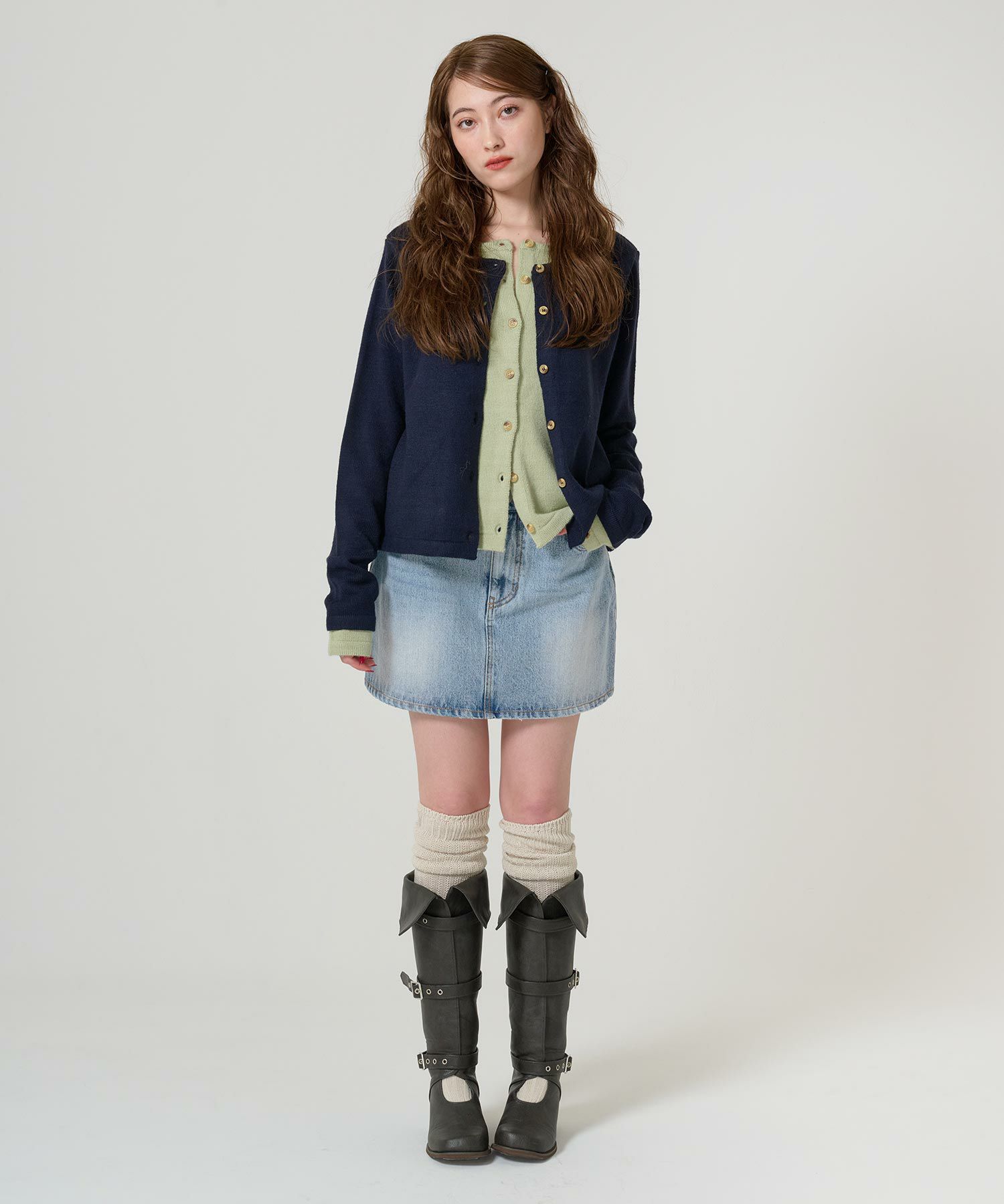 ボトムス/スカート/デニム/ミニスカート