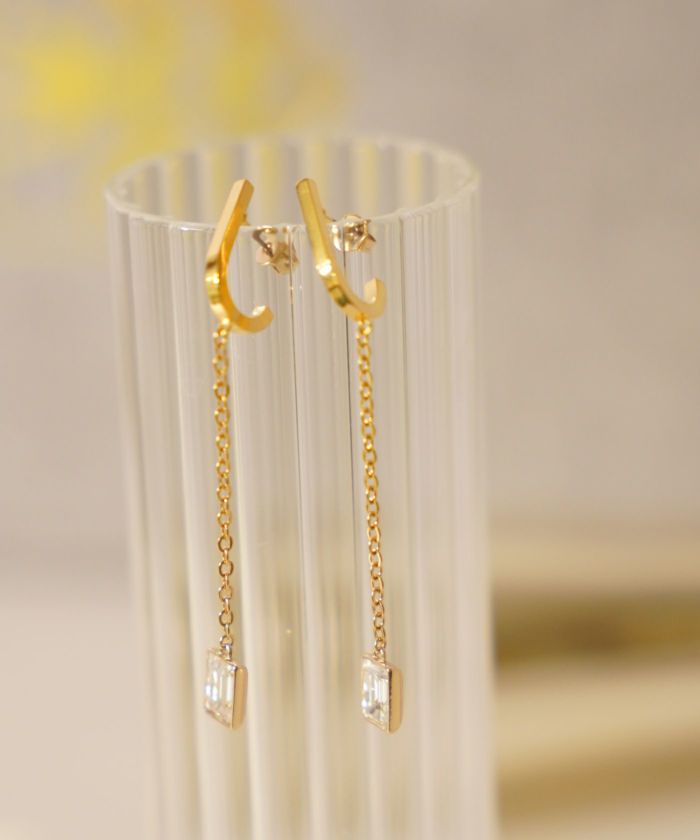 クリスタル スウィング ピアス イヤリング Crystal Swing Pierce Earring