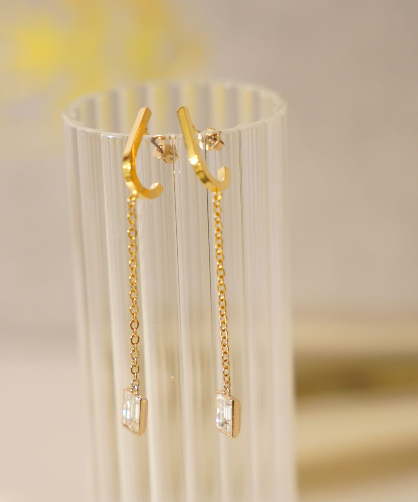 クリスタル スウィング ピアス イヤリング Crystal Swing Pierce Earring