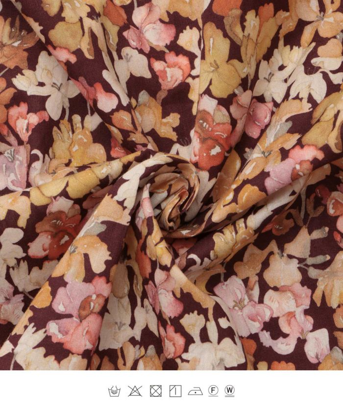 ケープデザイン ブラウス Made with Liberty Fabric HUIT 全2色