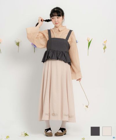 バイカラー レース襟 ニット Liala×PG 全5色｜lpg412-1226【11