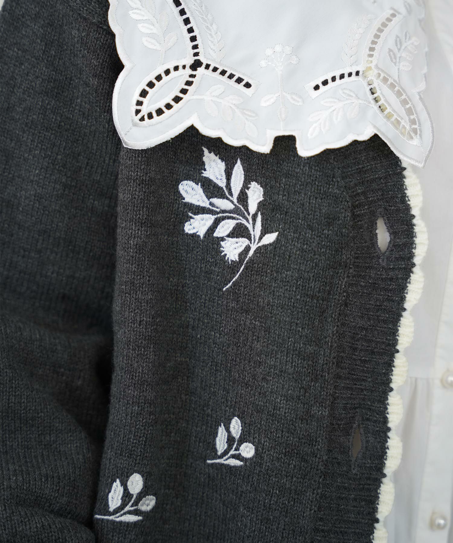 CLEARANCE-SALE オリジナル刺繍入り ロング カーディガン le reve  