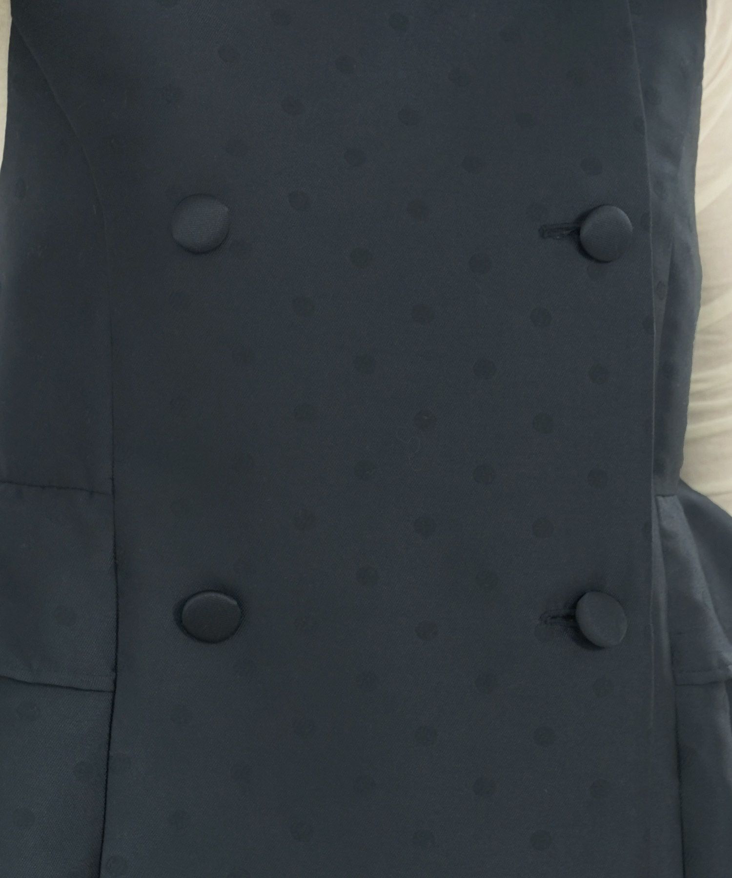 手洗い可 トップス レディース ジレ コーディネート ベスト かわいい オフィス きれいめ 春秋 黒 ジョイントスペース