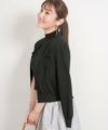 手洗い可 ニット トップス レディース ファッション ハイゲージ オフィス きれいめ アウター 羽織り 黒 ジョイントスペース