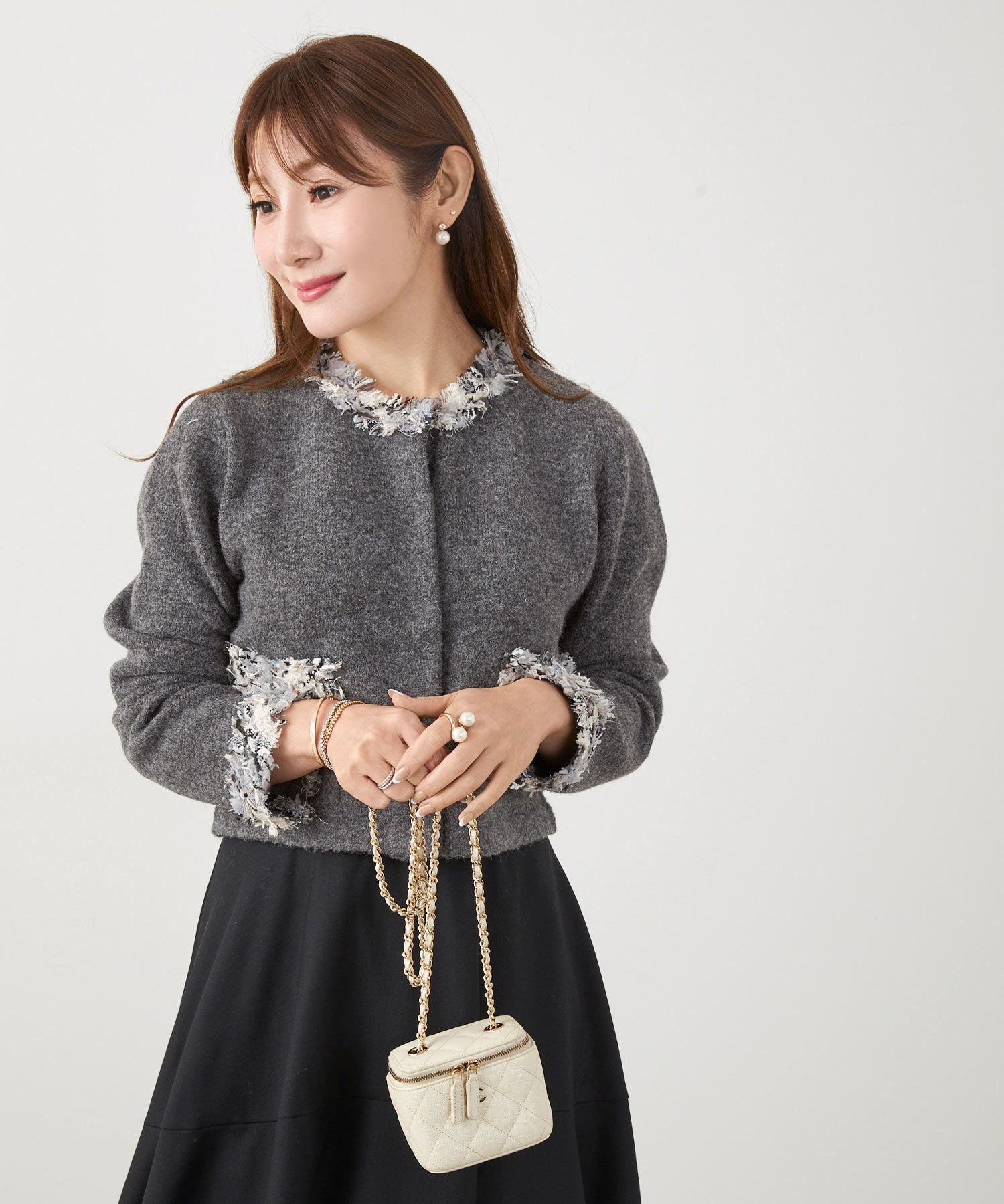 手洗い可 ニット カーディガン 秋春冬 可愛い 長袖 色 オフィス きれいめ 大人 ふわふわ ジョイントスペース