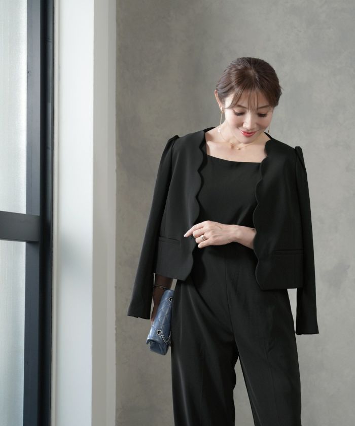 スカラップ ジャケット 長袖 Liala×PG 全3色｜lpg231-1981【1】 - ノー