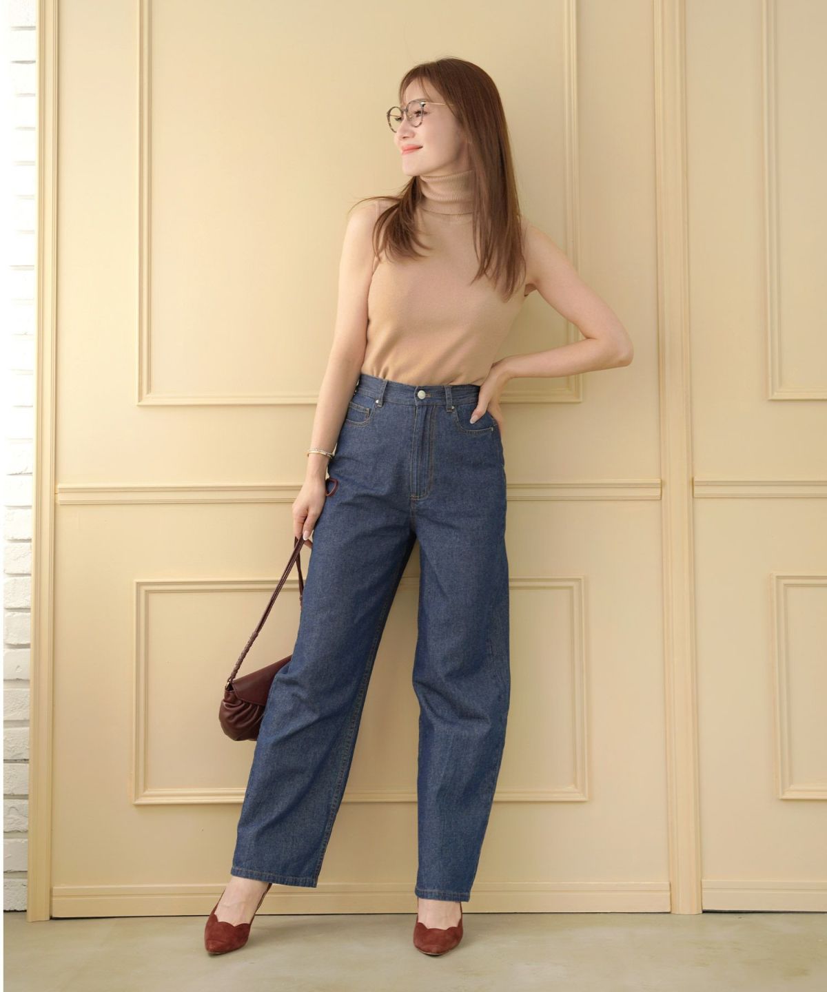 手洗い可 トップス ニット レディース ざっくり ローゲージ かわいい オフィス きれいめ 秋冬春 ジョイントスペース