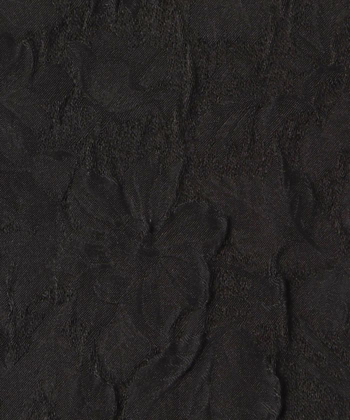 花柄 ティアード フリル エレガント 低身長/ピンクベージュ/アイスブルー/ブラック/S/M