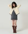 フード付き シャギーニットアウター TINA：JOJUN 全2色｜tnj241