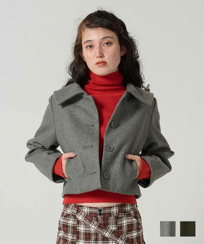 tina:jonun】Eco がたい far short coat