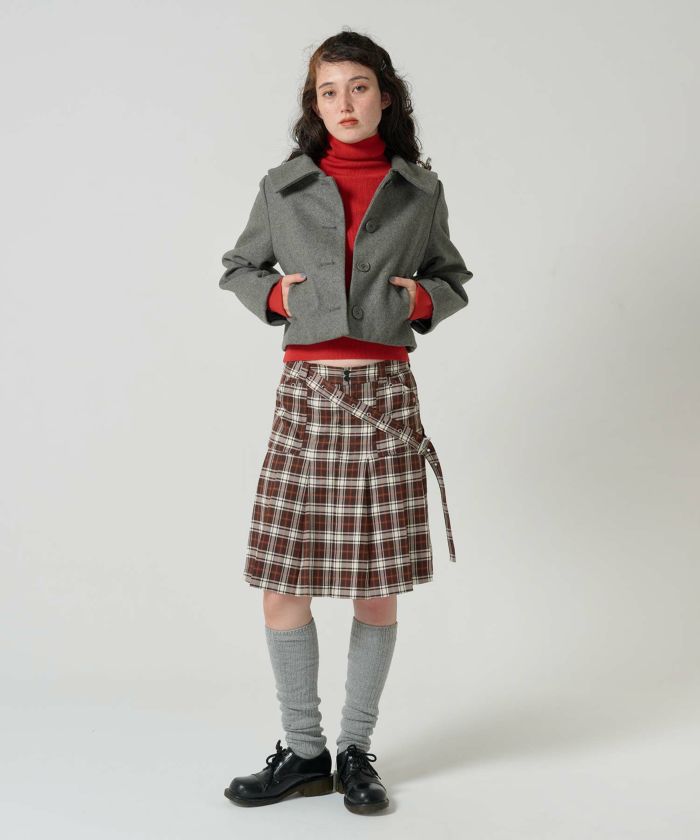 アウター/コート/ウール入り/ショートコート