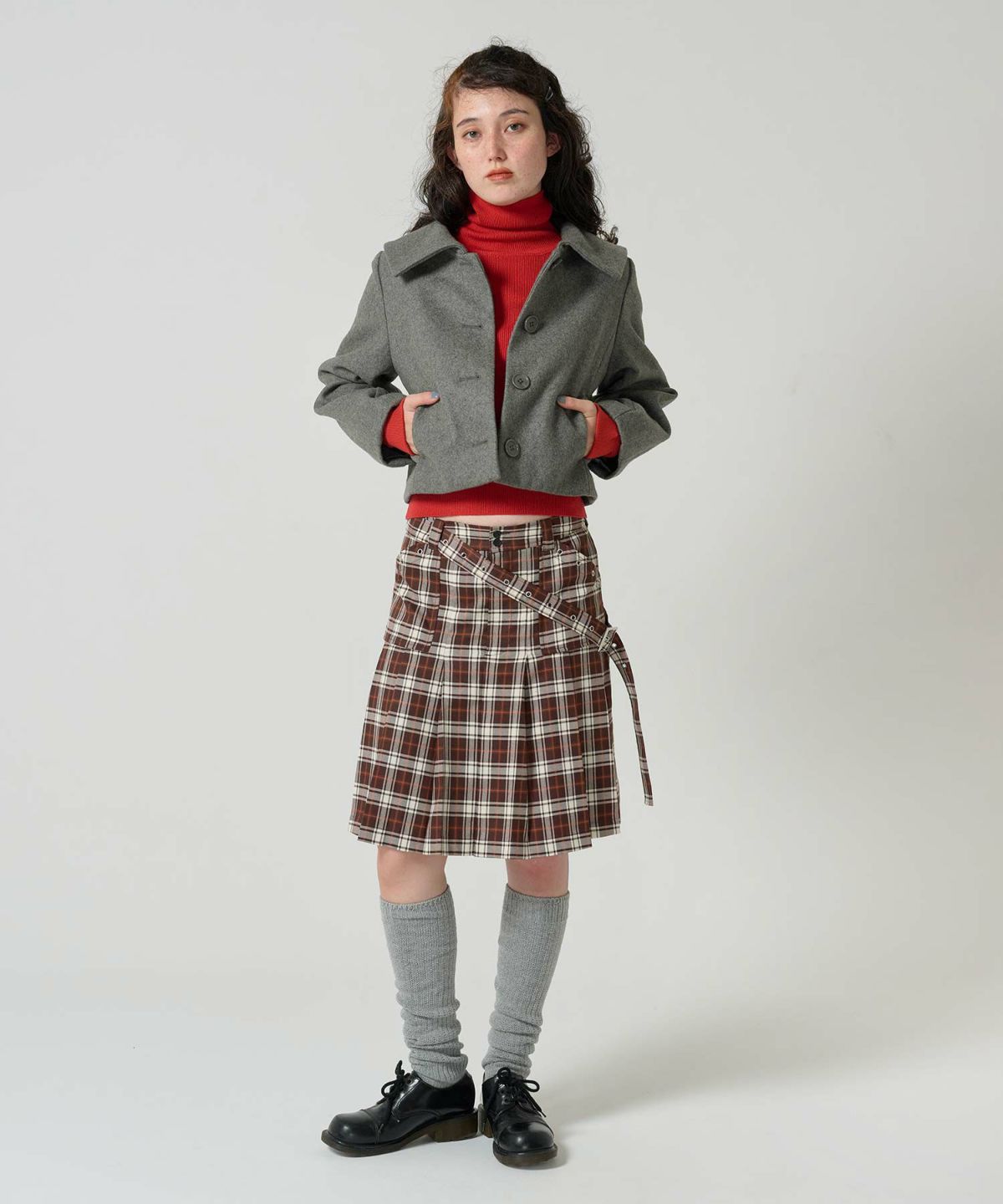 アウター/コート/ウール入り/ショートコート