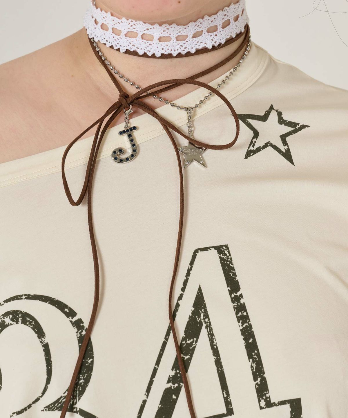 チャーム付き マルチネックレス TINA：JOJUN 全1色｜tnj945-0938【13】