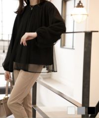 セレクト チュールドッキング プルオーバー HUIT ホワイト/グレー/ブラック