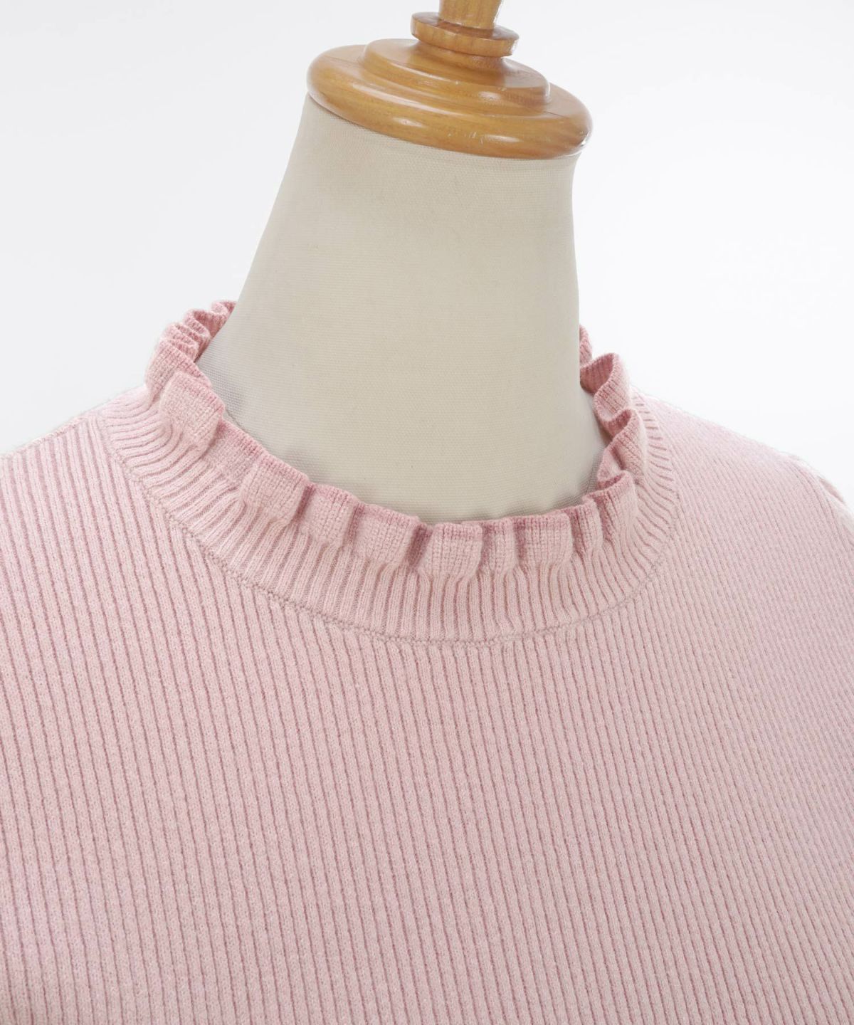 ニットトップスレディースファッションハイネックセーターオフィスかわいい白黒秋冬春ジョイントスペース