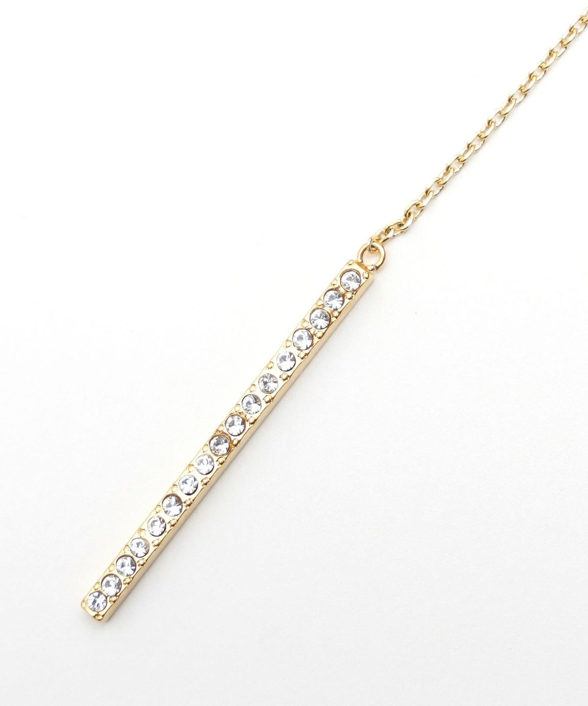 ライン クリスタル ピアス イヤリング Line Crystal Pierce Earring