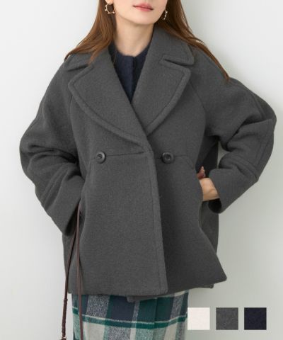 美品] シャリーフ デザインウールPコート