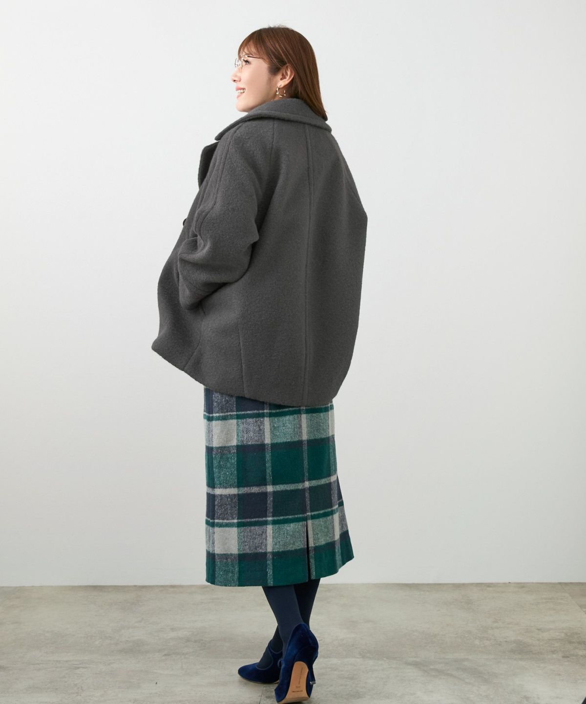 コートジャケットライトアウターレディースかわいい大人オフィスきれいめ白秋冬もこもこジョイントスペース