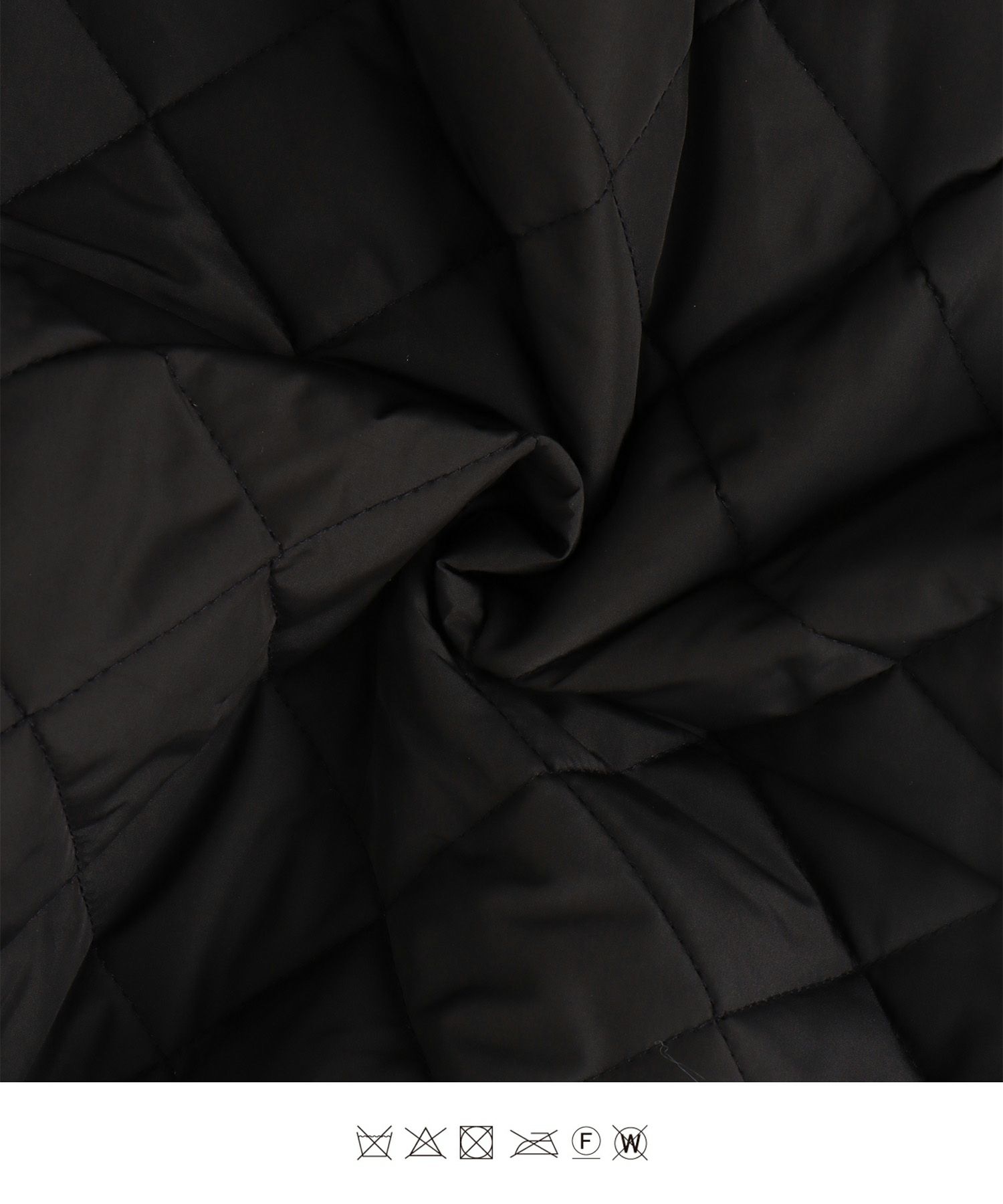 エレガント きれいめ 中綿 冬 /アイボリー/ブラック/M