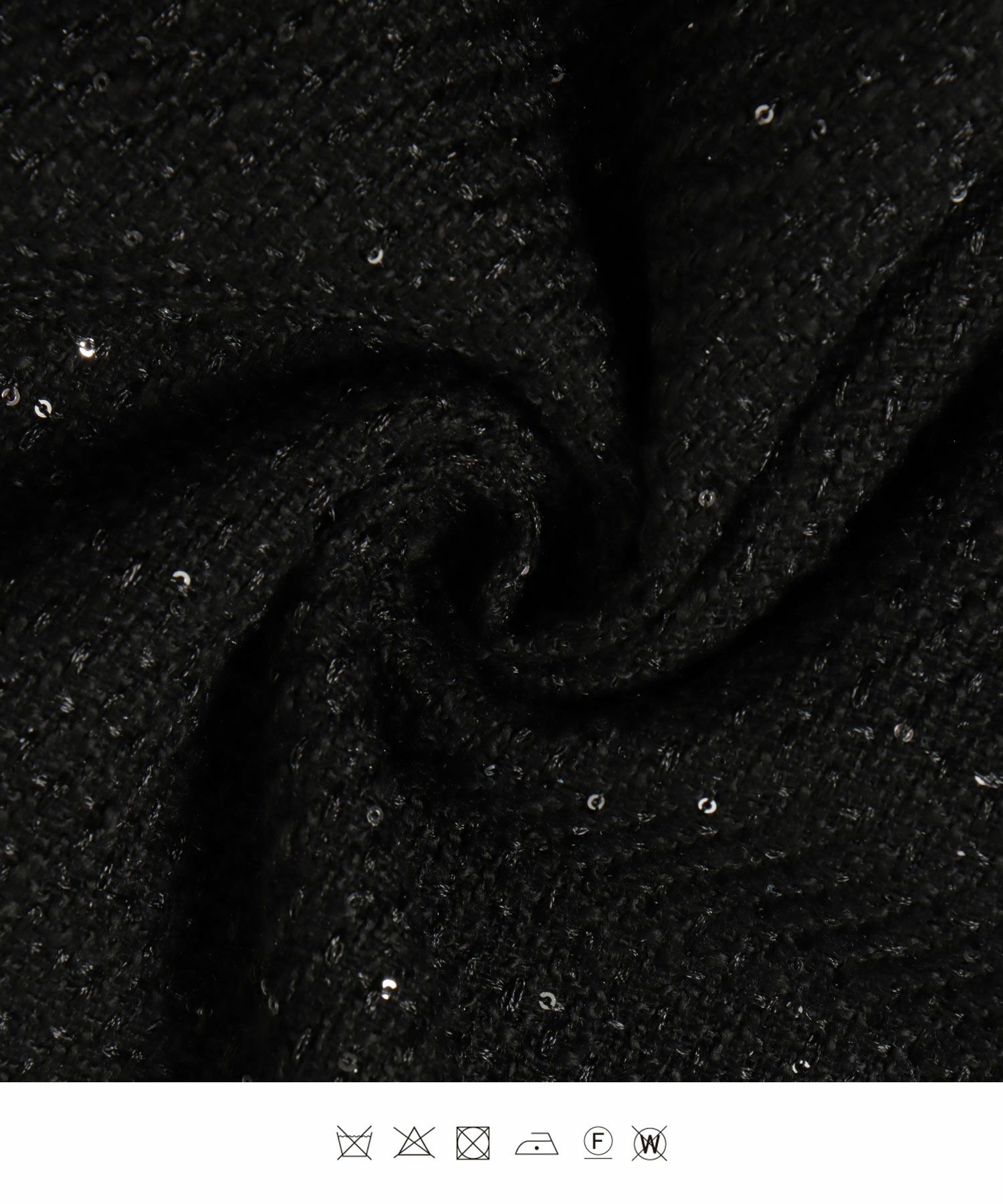 パフスリーブ フレア 上品 秋冬 チュニック/ブラックミックス/ネイビー/アイボリー/ブラック/M