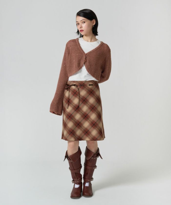 エンブレム入り ロングスリーブカットソー TINA：JOJUN 全4色