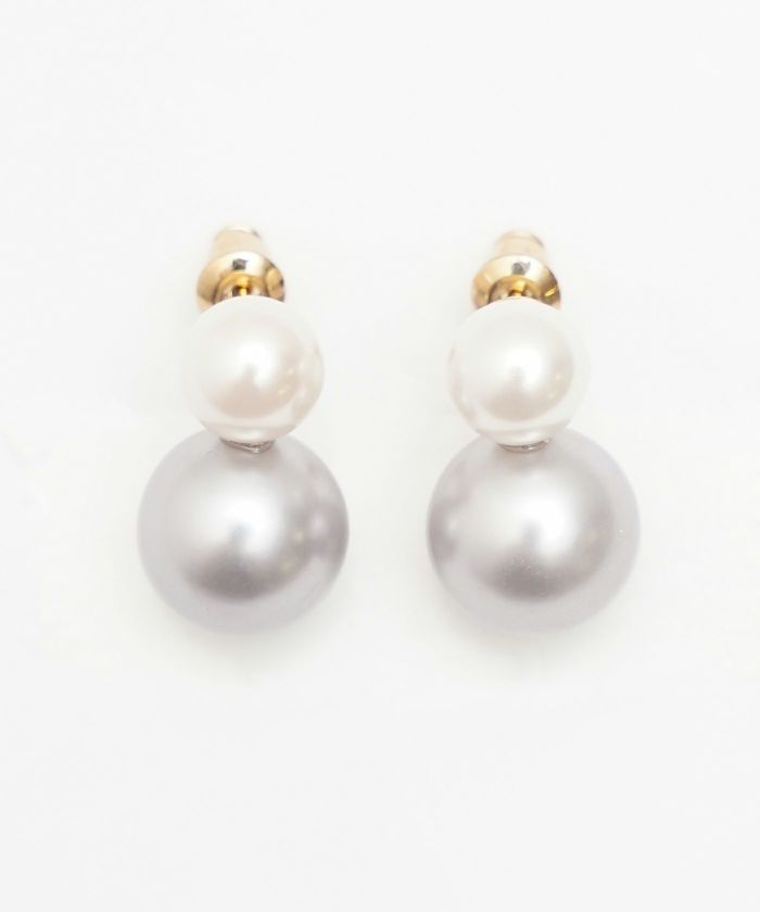 バイカラー パール ピアス Bicolor Pearl Pierce （Liala） 全1