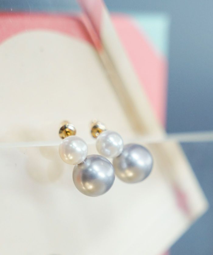 バイカラー パール ピアス Bicolor Pearl Pierce