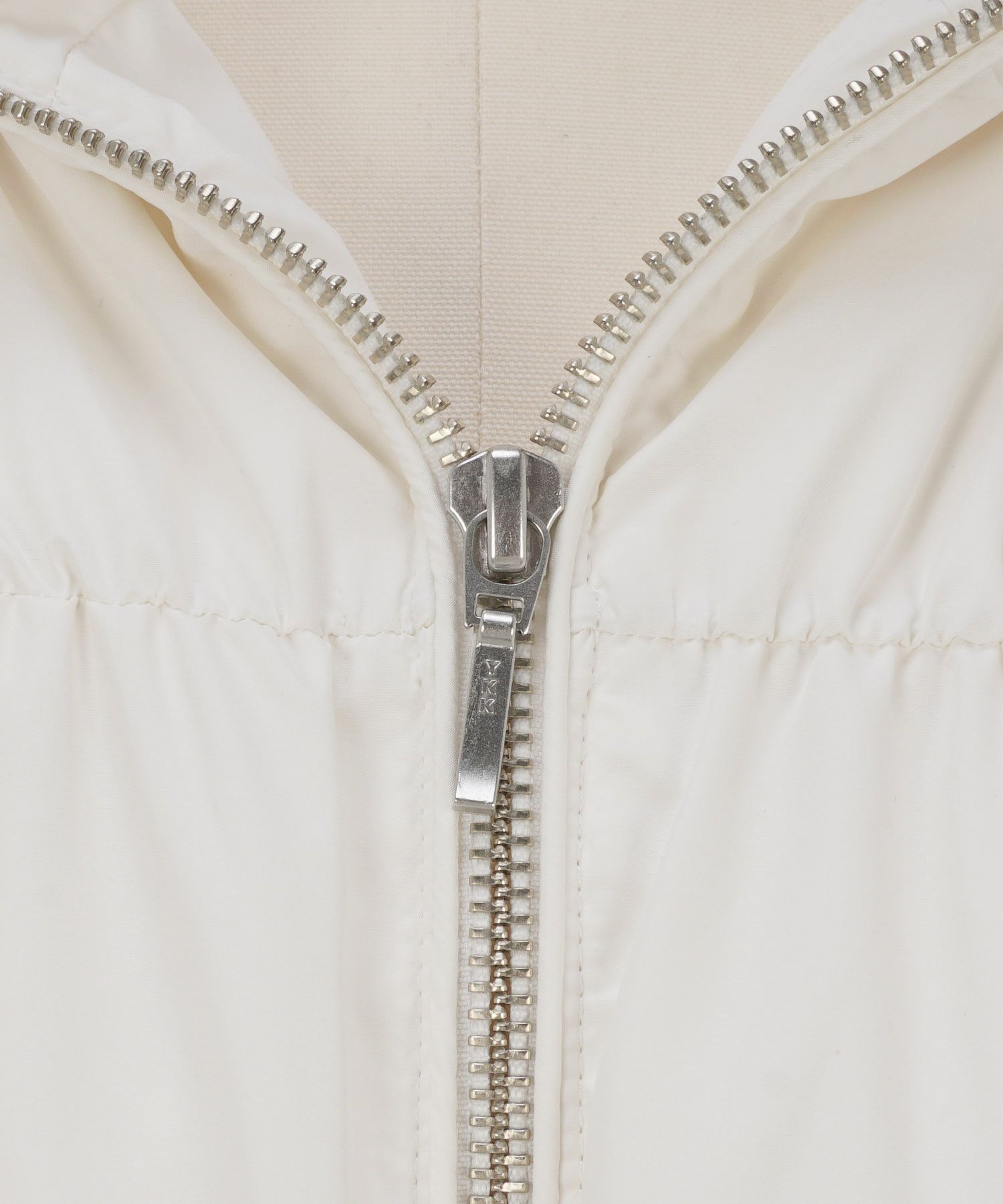 セレクトダウン ジャケット レディース 暖かい アイボリー おすすめ ファスナー 秋冬 ジョイントスペース