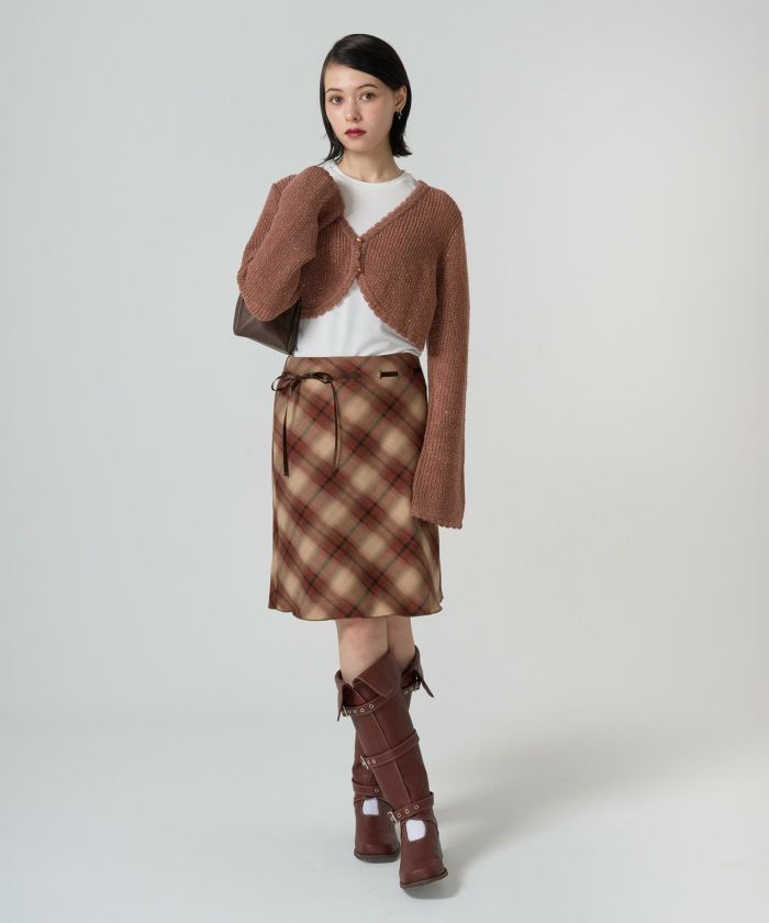 Early-Autumn-SALE スパンコール ウールミックスカーディガン