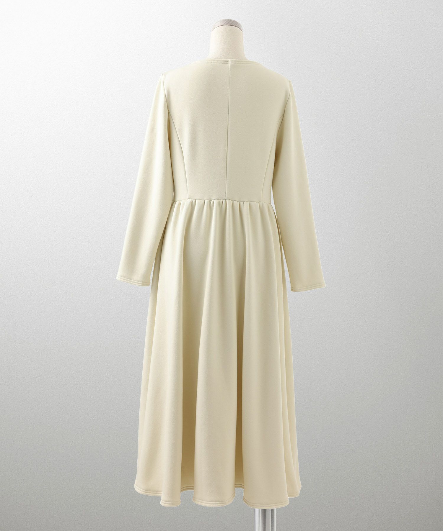 起毛ベーシックシンプル秋冬/チャコール/アイボリー/ブラック/M