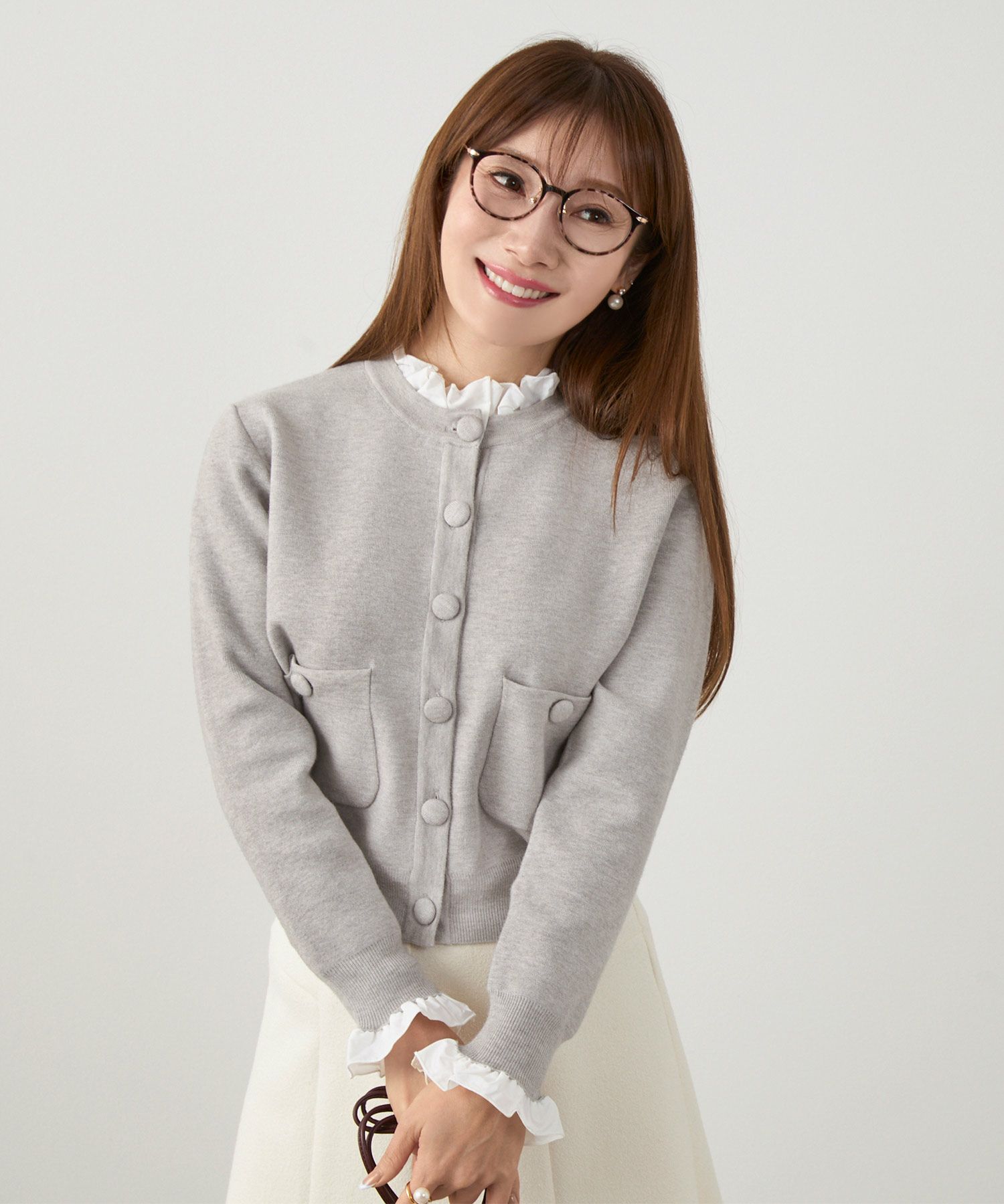 新色追加手洗い可ニットトップスレディースかわいいきれいめオフィス秋冬大人セットアップ対応ジョイントスペース