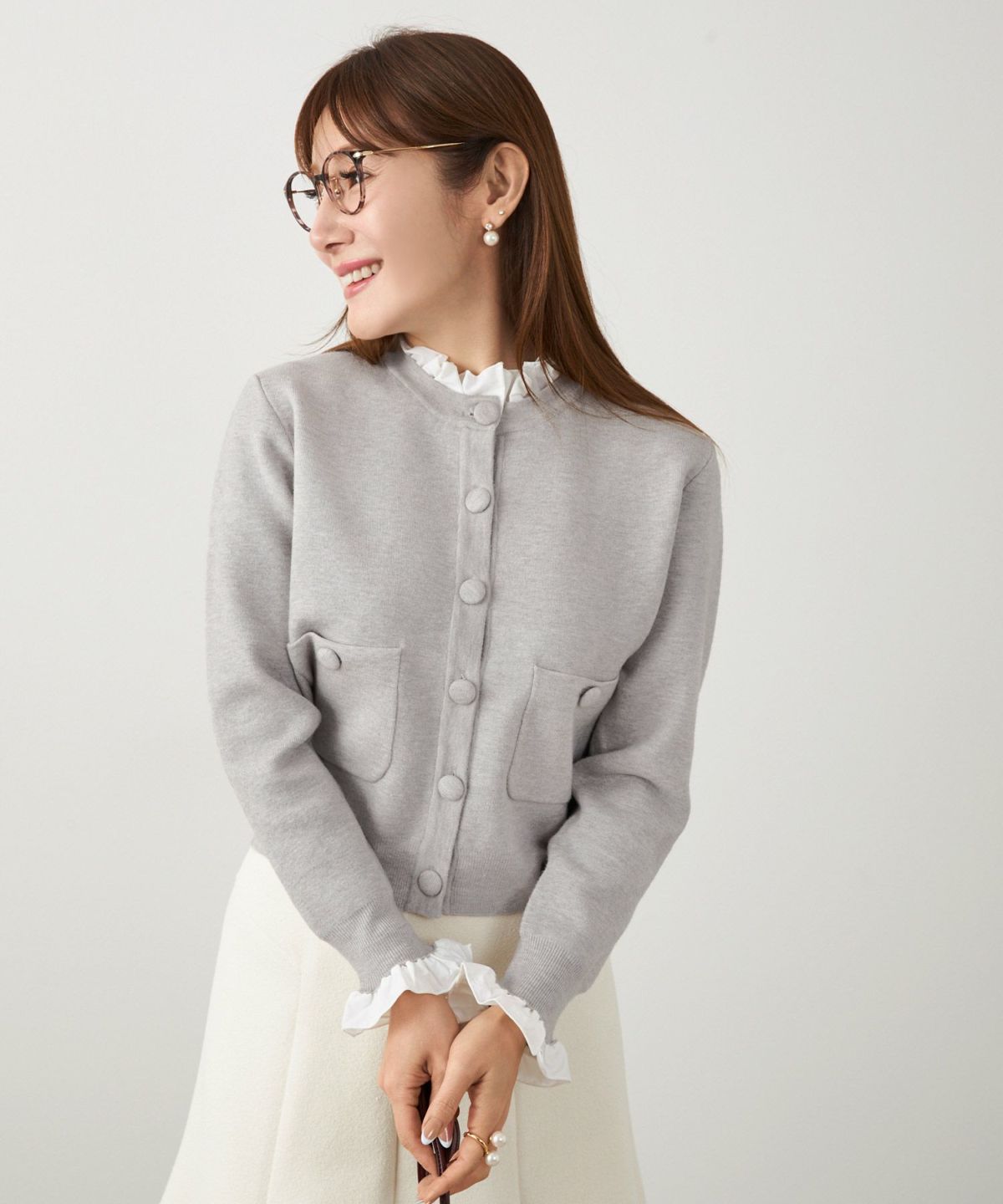 新色追加手洗い可ニットトップスレディースかわいいきれいめオフィス秋冬大人セットアップ対応ジョイントスペース