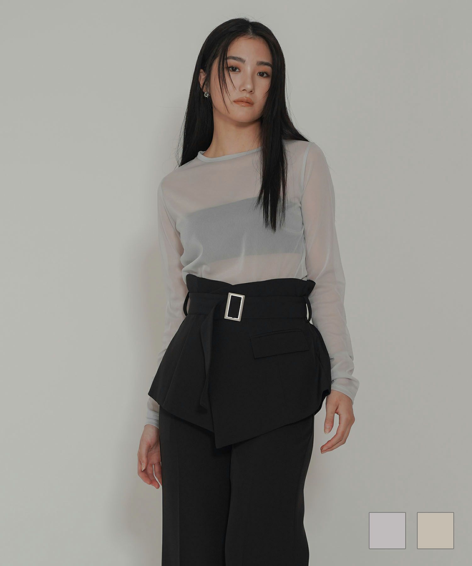 オリジナル 刺繍 シアー カットソー KINO THE KEI