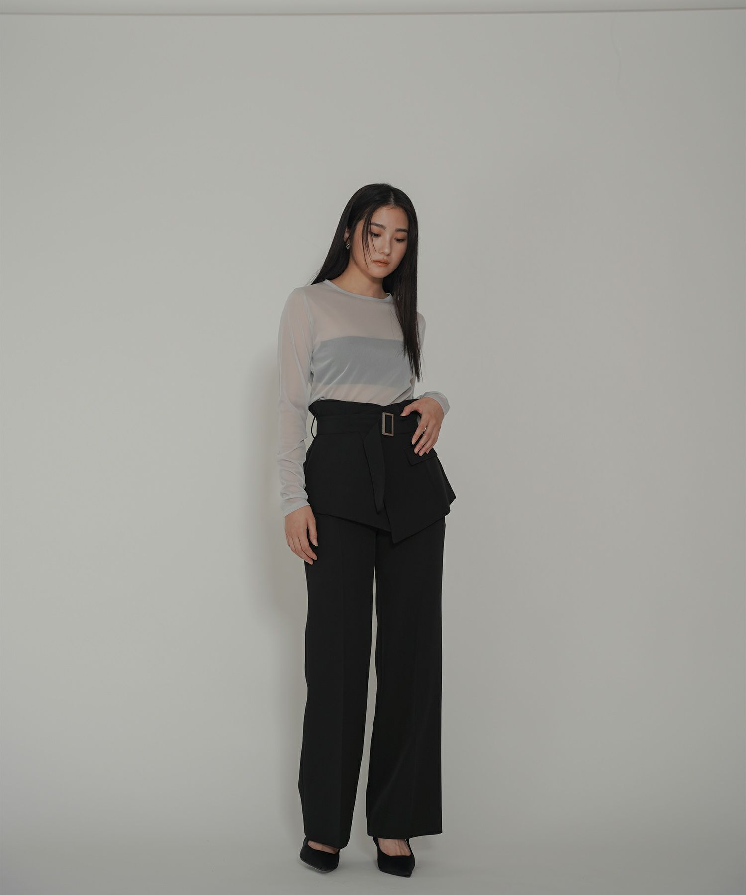 オリジナル 刺繍 シアー カットソー KINO THE KEI