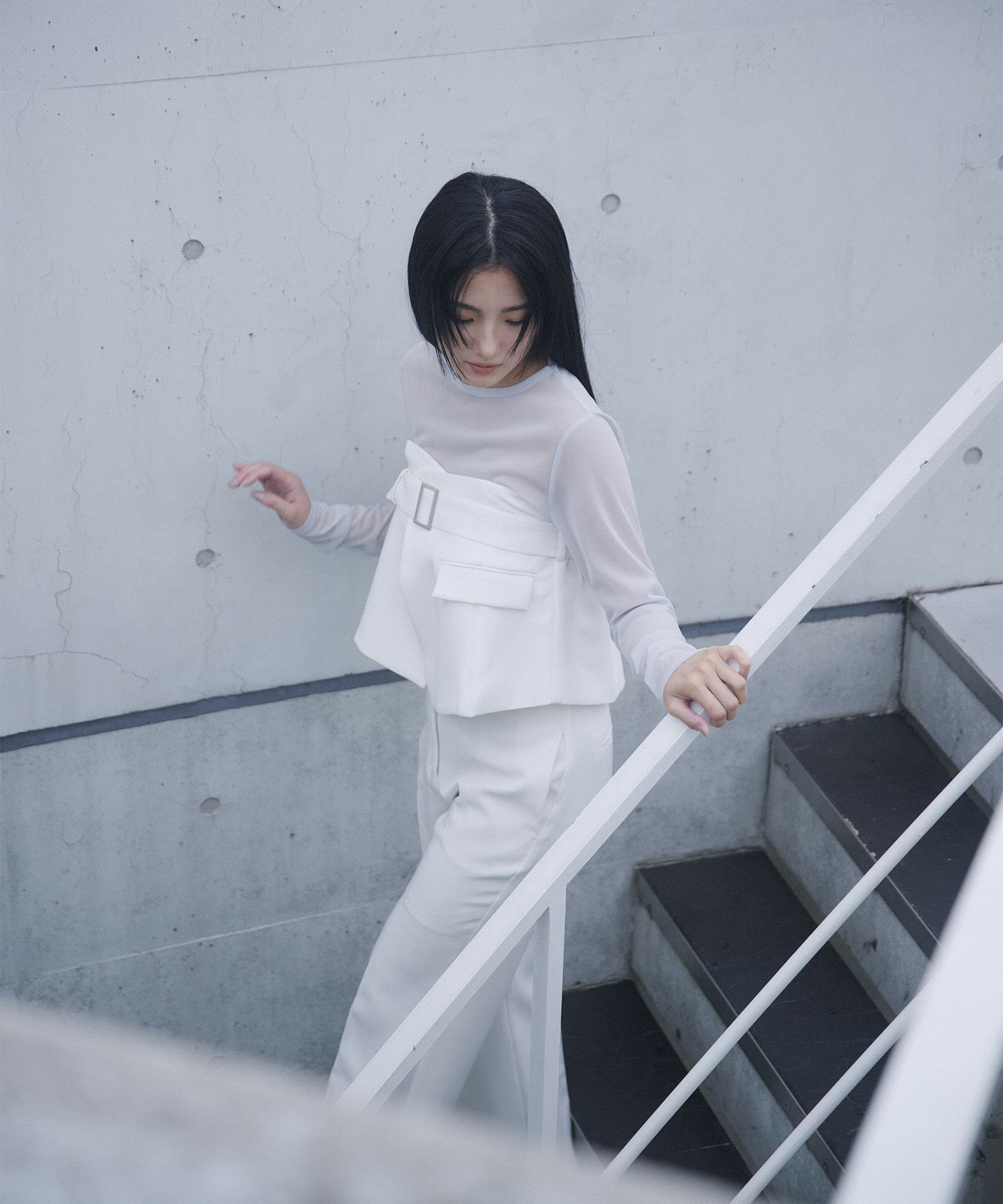 オリジナル 刺繍 シアー カットソー KINO THE KEI