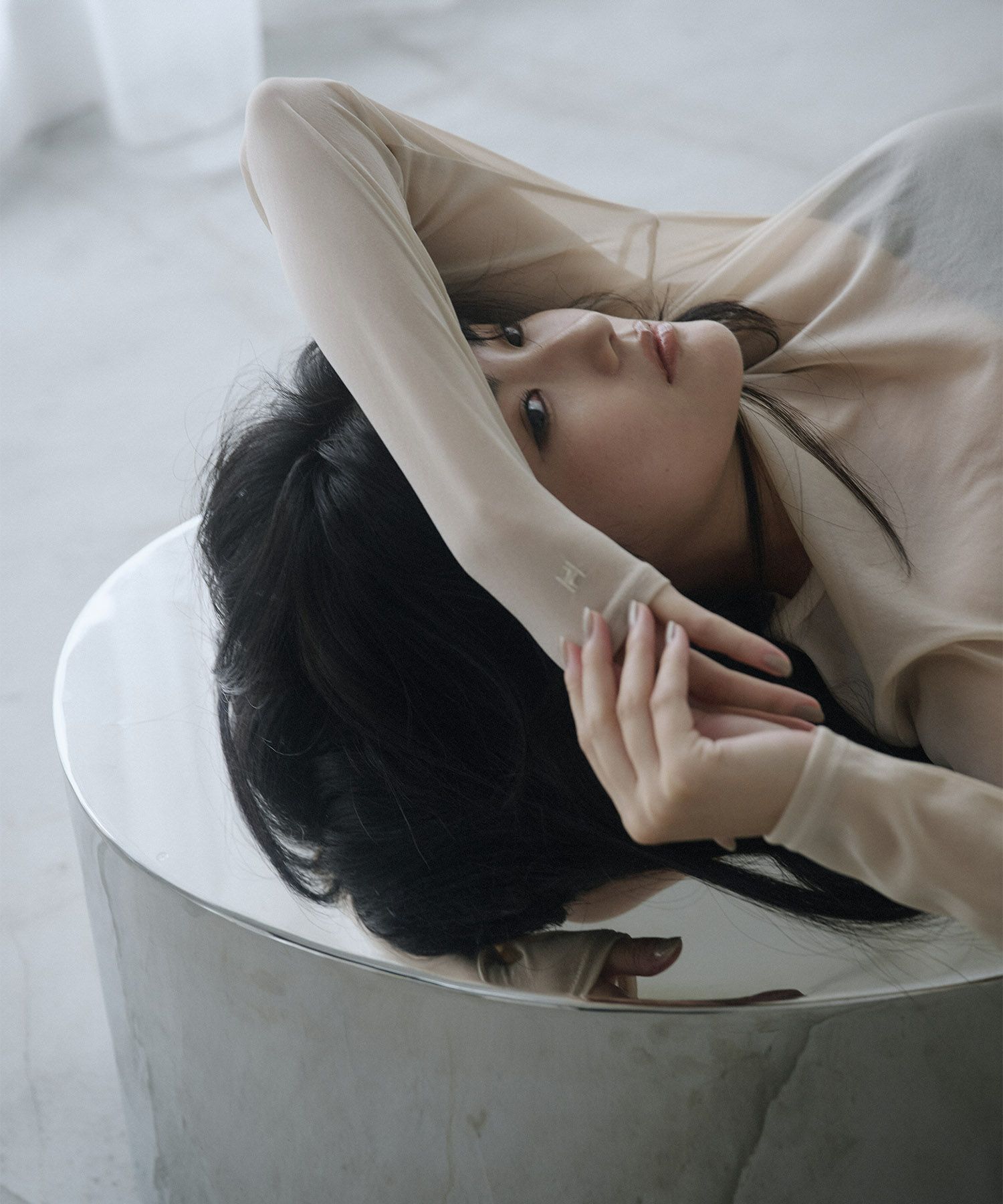 オリジナル 刺繍 シアー カットソー KINO THE KEI