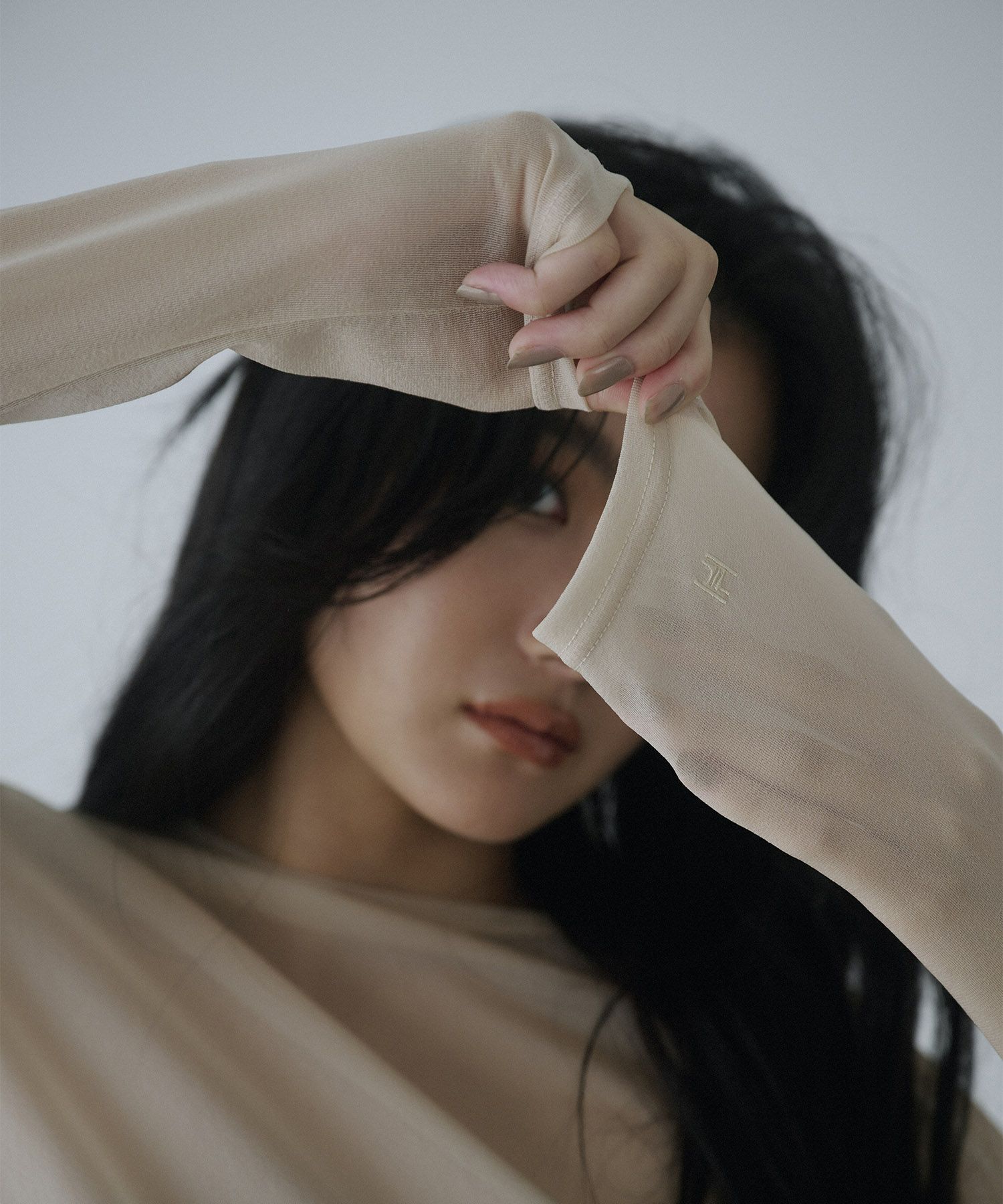 オリジナル 刺繍 シアー カットソー KINO THE KEI