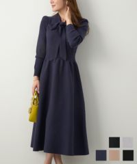 ボウタイニットワンピースLiala×PG