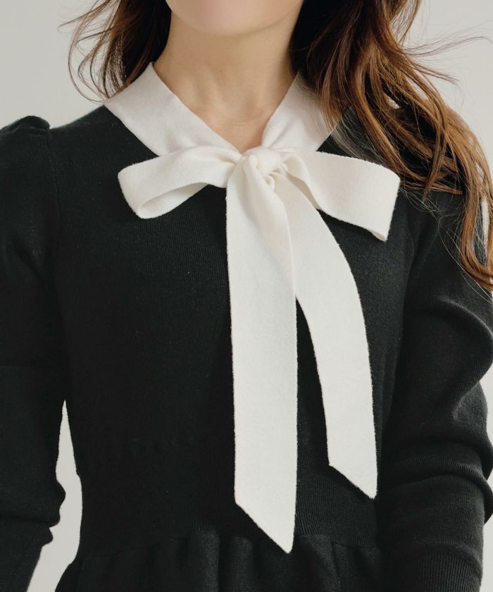 新色追加 手洗い可 長袖 ロング レディース 秋 春 フレア 黒 可愛い オフィス きれいめ ジョイントスペース